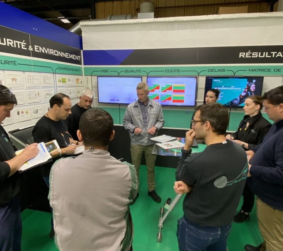 Equipe au point production